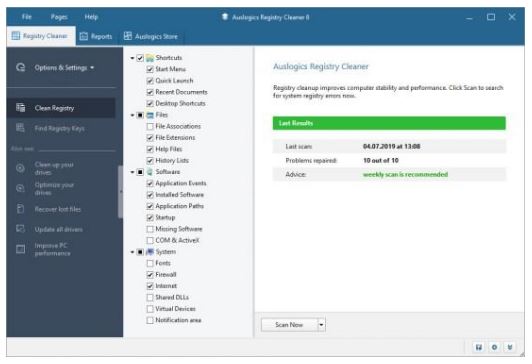 Auslogics Registry Cleaner Pro Portable