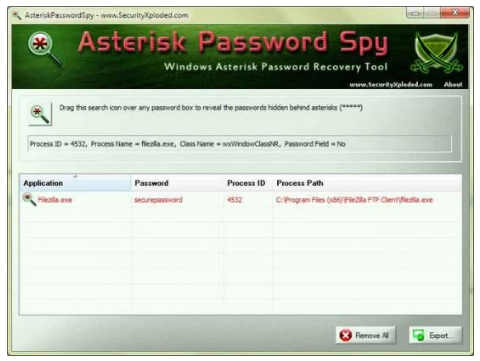 Asterisk Password Spy