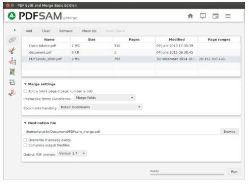 pdf merge split portable