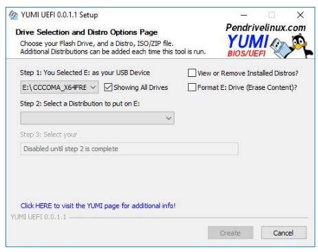 YUMI (Your Universal Multiboot Installer) UEFI