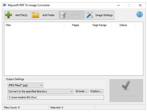Mgosoft PDF To Image Converter