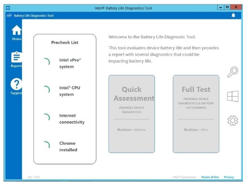 Intel Battery Life Diagnostic Tool