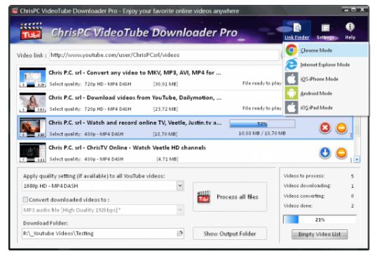 ChrisPC VideoTube Downloader Pro 14.23.0616 instal the new for apple