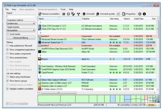 Bulk Crap Uninstaller