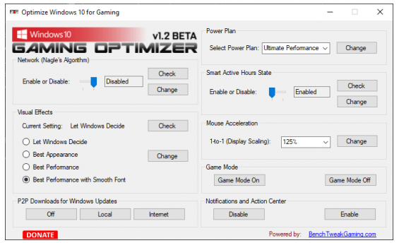 windows 10 optimize for gaming