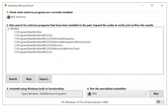 Antivirus-Removal-Tool Portable