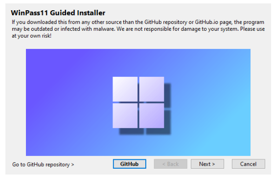 WinPass11 Guided Installer