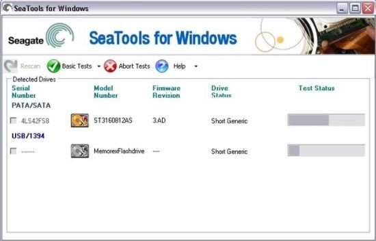 Seagate SeaTools for Windows