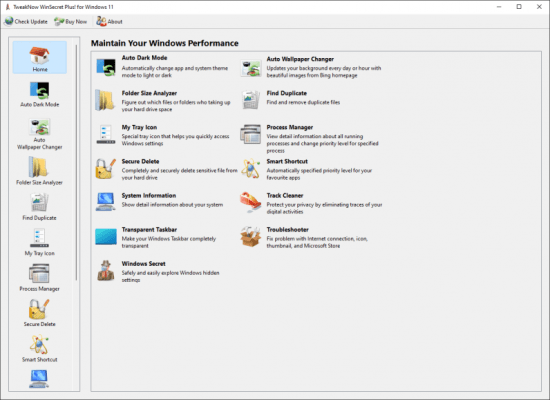 TweakNow WinSecret Plus for Windows 11