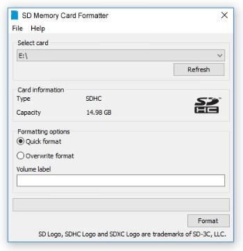 SD Memory Card Formatter